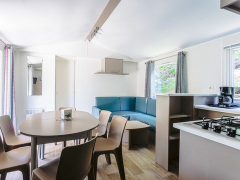 MOBILHOME 8 personnes - Mobil-home Sable 40m² (4 chambres) + TV + Terrasse couverte (- de 8 ans) 8 pers
