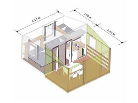 CARAVANE 5 personnes - GRAND CONFORT