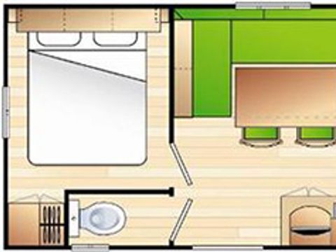 MOBILHOME 4 personnes - GRAND CONFORT