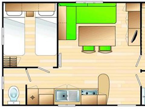 MOBILHOME 6 personnes - GRAND CONFORT 4/6