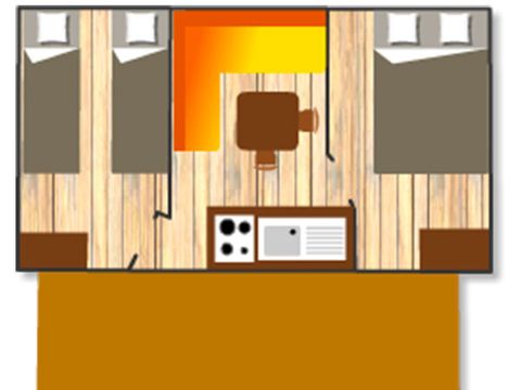 MOBILHOME 4 personnes - ECO (Sans sanitaires)