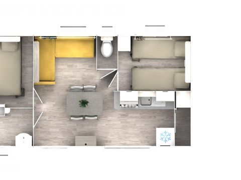 LODGE 5 personnes - Cottage Pergola 4/5p - 2 chambres