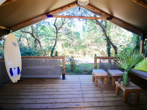 TENTE TOILE ET BOIS 5 personnes - Tente Kenya 4/5p - 2 chambres
