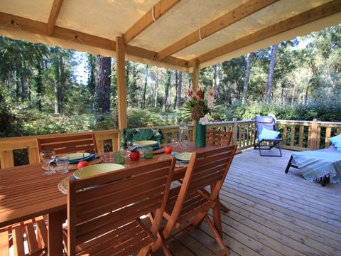 LODGE 6 personnes -  Cottage Loggia "Vue forêt" 6p - 3 chambres - TV - Climatisation