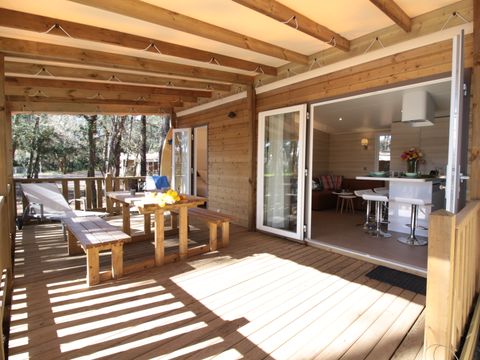 LODGE 4 personnes - Cottage Patio "Vue forêt" 4p - 2 chambres - TV - Climatisation