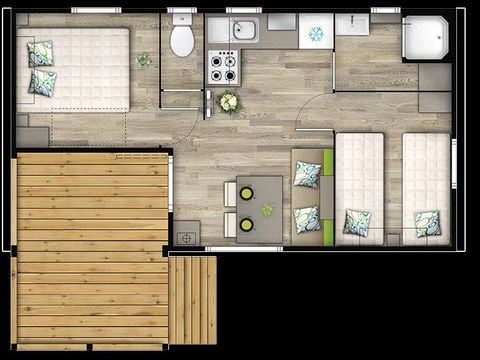 MOBILHOME 4 personnes - Malaga Duo Compact