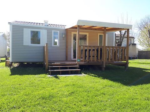 MOBILHOME 4 personnes - Ibiza 27,5m² + terrasse semi-couverte