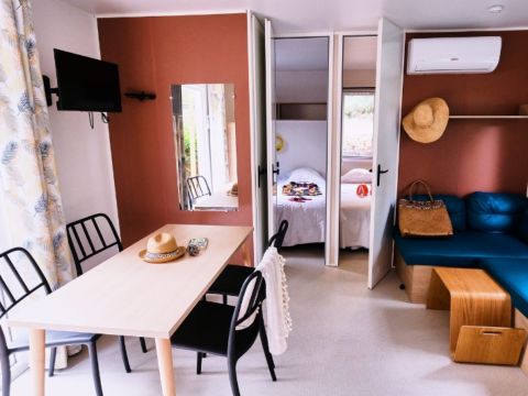 MOBILHOME 6 personnes - PREMIUM - 3 chambres - CLIM - TV - LV