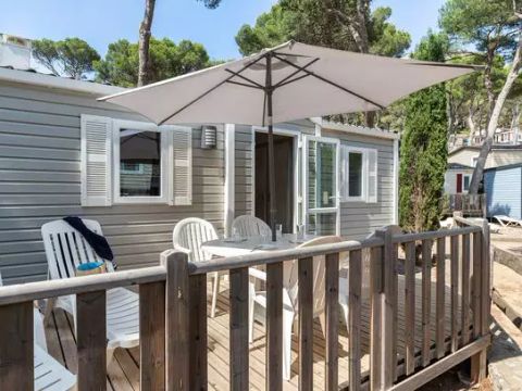 MOBILHOME 6 personnes - Classic | 2 Ch. | 4/6 Pers. | Terrasse surélevée non couverte | Clim.