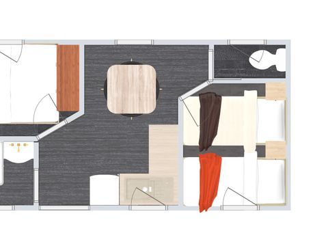 MOBILHOME 4 personnes - ROCOCO