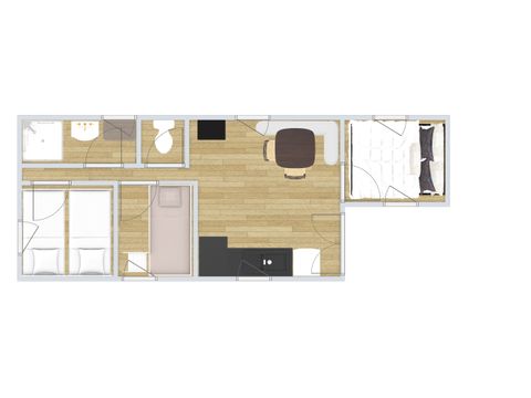 MOBILHOME 6 personnes - VAUBAN