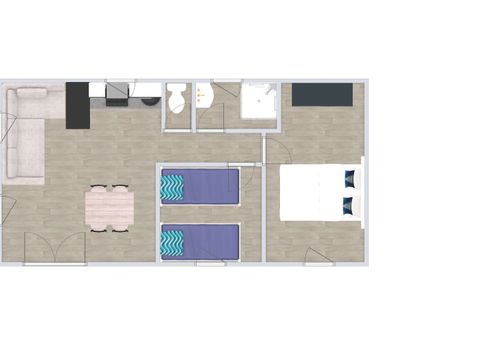 MOBILHOME 4 personnes - Mobil home prestige EMOTION  2 chambres