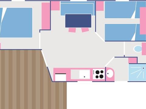 MOBILHOME 4 personnes - COTTAGE CABORDE