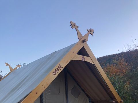 Tente en toile et en bois 4 personnes - LODGE SKALI - sans sanitaires