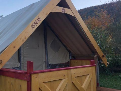 Tente en toile et en bois 4 personnes - LODGE SKALI - sans sanitaires