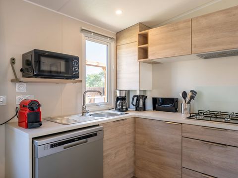 MOBILHOME 6 personnes - Mobil-home | Premium | 3 Ch. | 6 Pers. | Terrasse surélevée | Clim. | TV