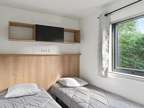 Mobilhome 4 personnes - Ultimate | 2 Ch. | 4 Pers. | Terrasse Couverte | 2 SDB | Clim. | TV