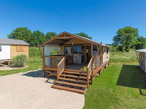 TENTE TOILE ET BOIS 5 personnes - Tente Lodge | 2 Ch. | 4/5 Pers. | Sans SDB