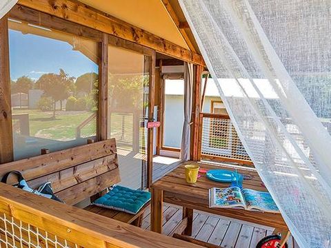 TENTE TOILE ET BOIS 5 personnes - Tente Lodge | 2 Chambres | Capacité 4/5 personnes | Sans Salle de Bain