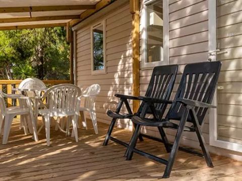 MOBILHOME 6 personnes - Comfort | 3 Ch. | 6 Pers. | Terrasse surélevée | Clim.