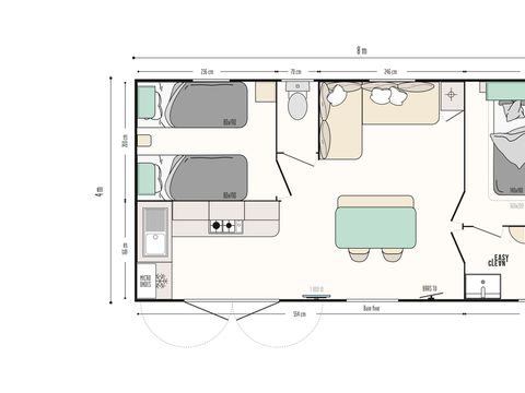 MOBILHOME 6 personnes - RIVIERA