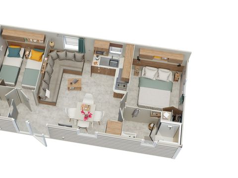 MOBILHOME 6 personnes - Azalee gamme residentielle