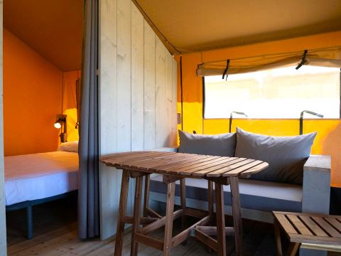 Tente en toile et en bois 4 personnes - Safari Salguer