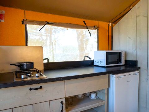 Tente en toile et en bois 4 personnes - Safari Salguer