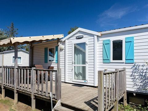 Bungalow 6 personnes - Mobil-home | Comfort | 2 Ch. | 4/6 Pers. | Terrasse surélevée | Clim.