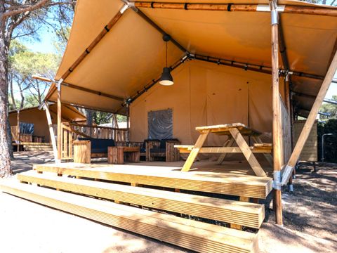 TENTE TOILE ET BOIS 5 personnes - GLAMPING TRAMUNTANA
