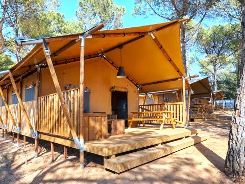 TENTE TOILE ET BOIS 5 personnes - GLAMPING TRAMUNTANA