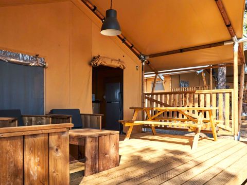 TENTE TOILE ET BOIS 5 personnes - GLAMPING TRAMUNTANA