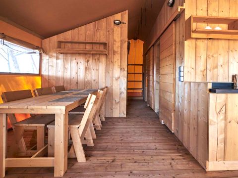 TENTE TOILE ET BOIS 5 personnes - GLAMPING TRAMUNTANA