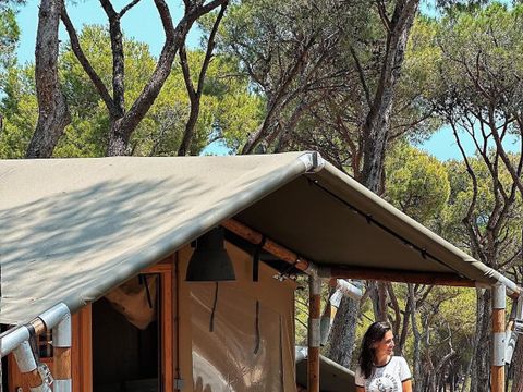 TENTE TOILE ET BOIS 4 personnes - Tente Medes