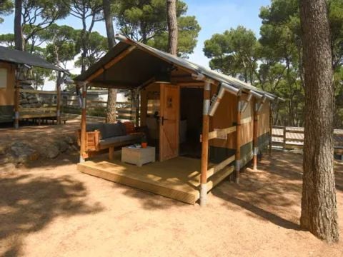 Tente en toile et en bois 4 personnes - Tente Medes