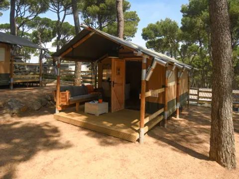 TENTE TOILE ET BOIS 4 personnes - Tente Medes