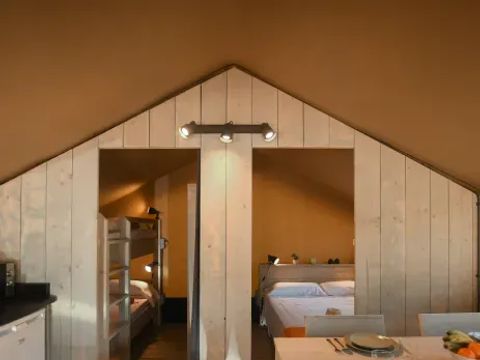 TENTE TOILE ET BOIS 4 personnes - Tente Medes