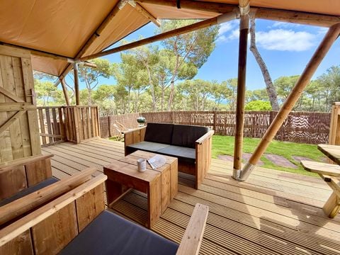 Tente en toile et en bois 5 personnes - Boutique Illa Roja
