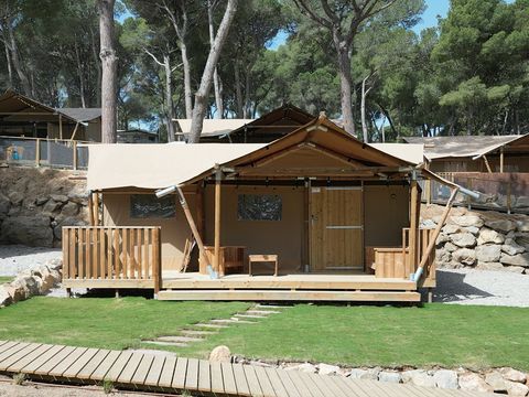 TENTE TOILE ET BOIS 5 personnes - Boutique Illa Roja
