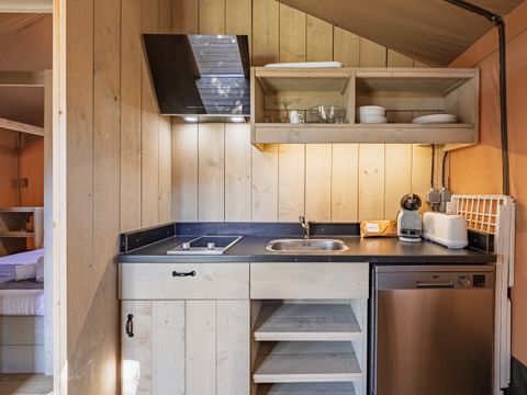Tente en toile et en bois 2 personnes - Safari Tent