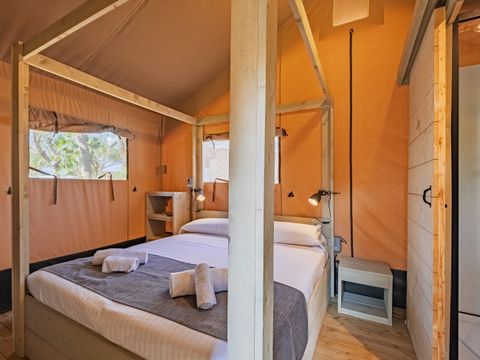 Tente en toile et en bois 2 personnes - Safari Tent