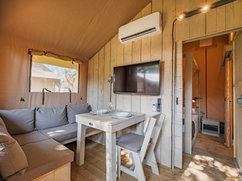 Tente en toile et en bois 2 personnes - Safari Tent