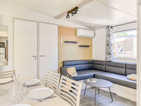 Mobilhome 6 personnes - Mobil-home | Premium | 3 Ch. | 6 Pers. | Terrasse Lounge | Clim. | TV