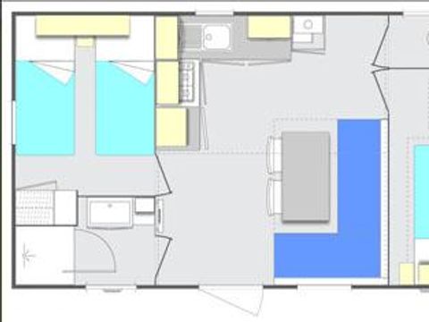 MOBILHOME 4 personnes - NEUF CONFORT