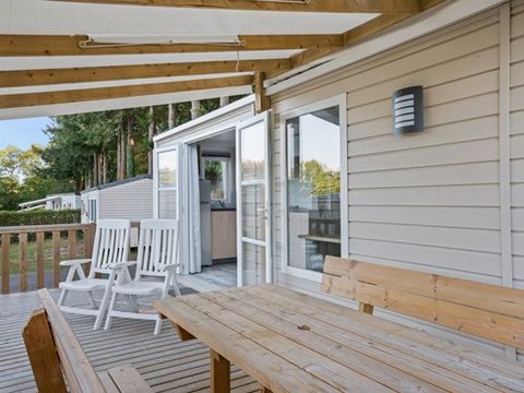 Mobilhome 4 personnes - Mobil-home | Comfort XL | 2 Ch. | 4 Pers. | Terrasse surélevée