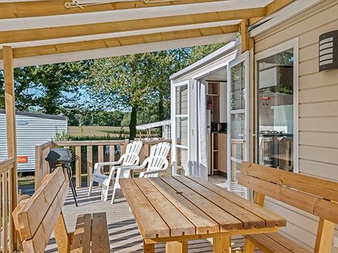 MOBILHOME 6 personnes - Mobil-home | Premium Azure | 3 Ch. | 6 Pers. | Terrasse surélevée