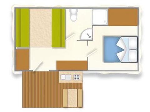 MOBILHOME 2 personnes - BAIA CLASSIC