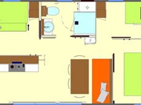 MOBILHOME 6 personnes - IRIS