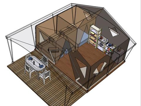 TENTE 5 personnes - CANADA, sans sanitaires