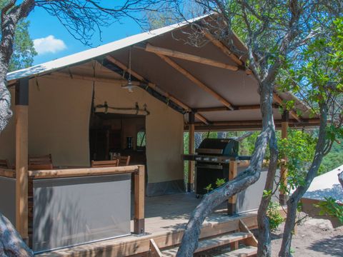 TENTE TOILE ET BOIS 5 personnes - LODGE KENYA